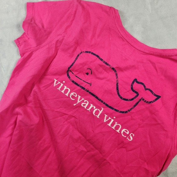 Vineyard Vines Womens Pink Vintage Whale Graphic Pocket Tee Shirt XS - Picture 6 of 6